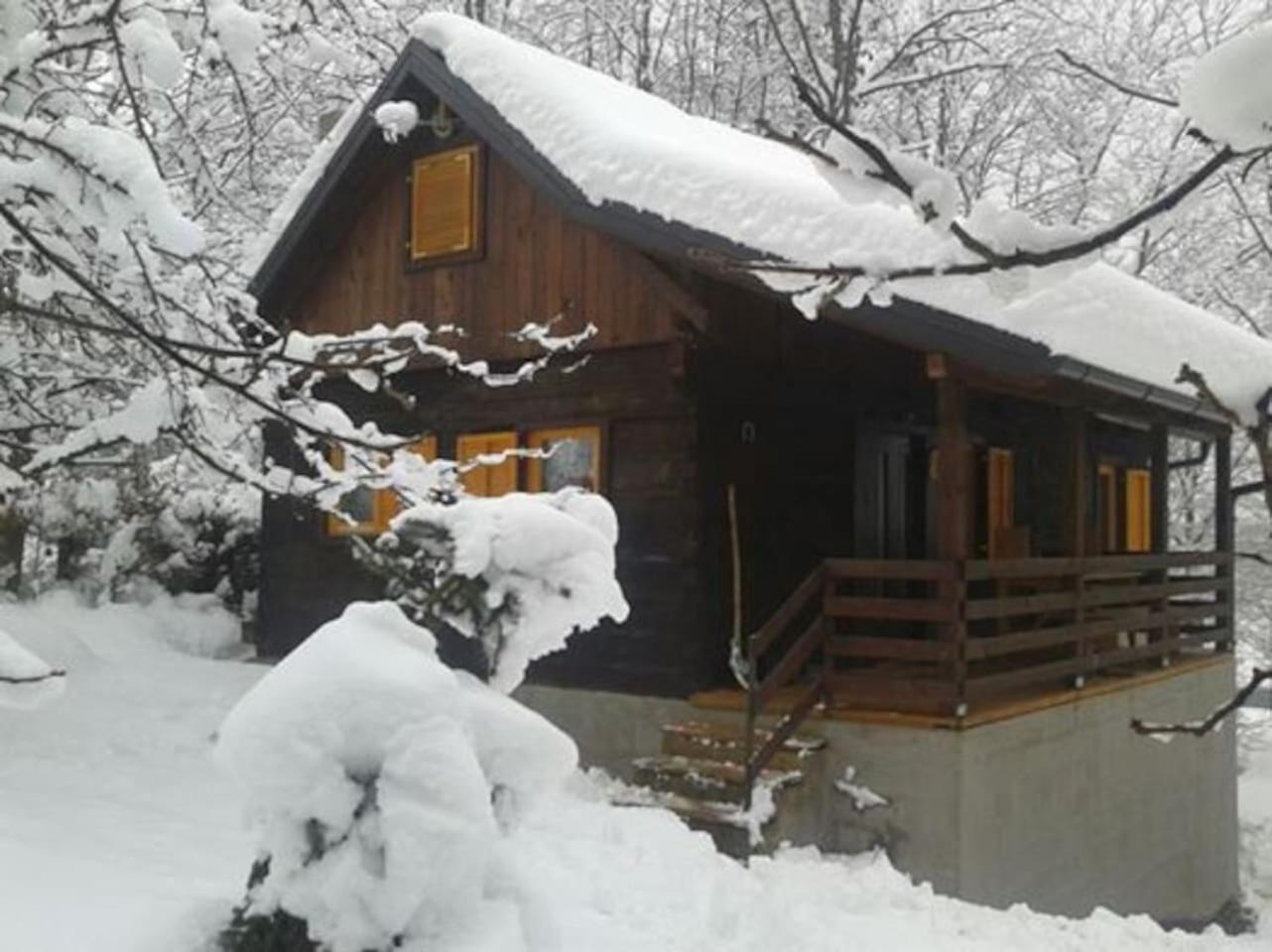 Wooden House Near The River Kupa Kamanje エクステリア 写真