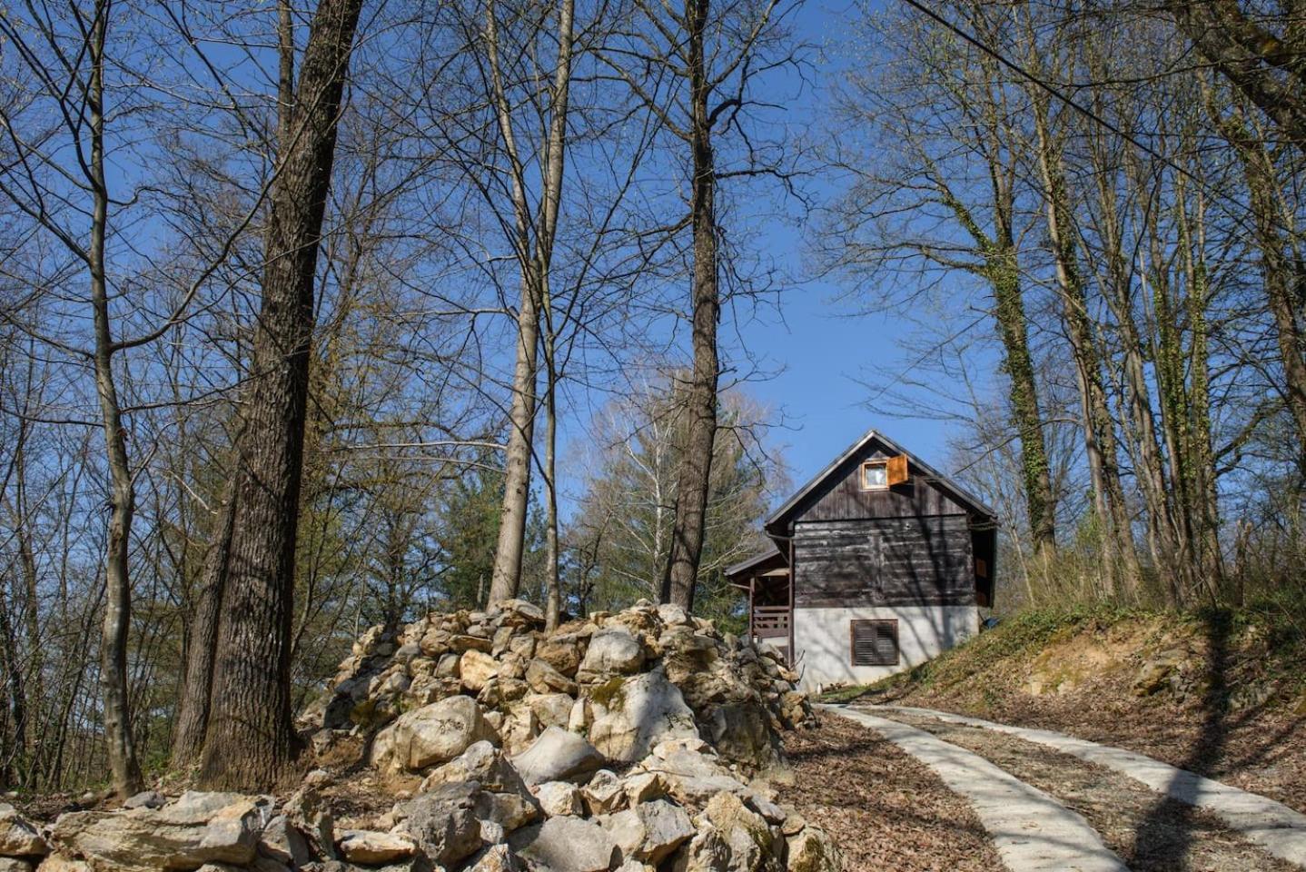 Wooden House Near The River Kupa Kamanje エクステリア 写真